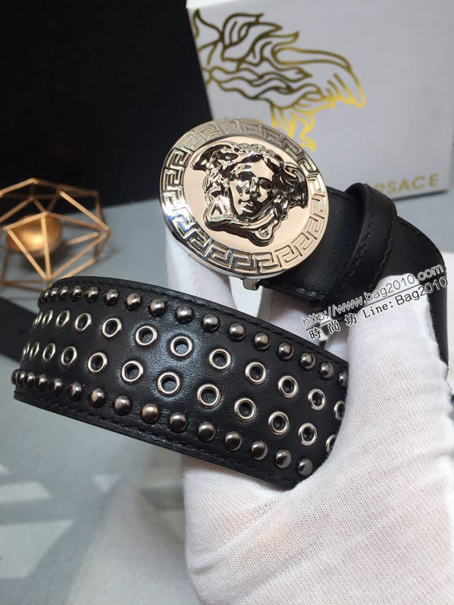 VERSVE男士皮帶 範思哲高端時尚皮帶 範思哲Versace美杜莎頭像裝飾  jjp1287